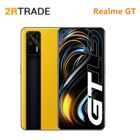 Realme GT Snapdragon 888 5G смартфон 6,43 дюймов Супер AMO светодиодный 120 Гц 64MP двойного светодиодный 4500 мА/ч, 65 Вт, мгновенная зарядка Android11 ► Фото 1/5