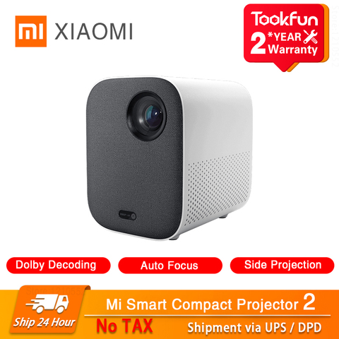 Новый проектор Xiaomi Smart Youth Edition 2 для дома 460 ANSI люмен 1080P Поддержка боковой проекции Автофокус Dolby ТВ звуковая коробка ► Фото 1/1