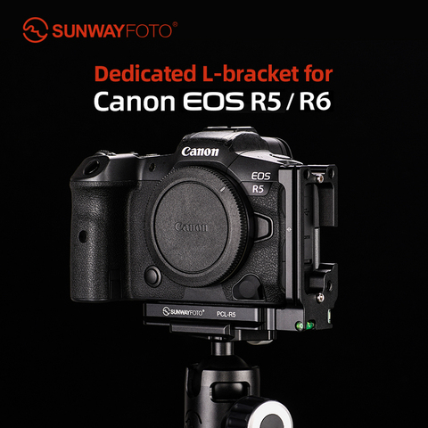 SUNWAYFOTO PCL-R5 l-кронштейн для Cann R5/R6 DSLR Arca / RRS совместимая пластина быстрого крепления ► Фото 1/6