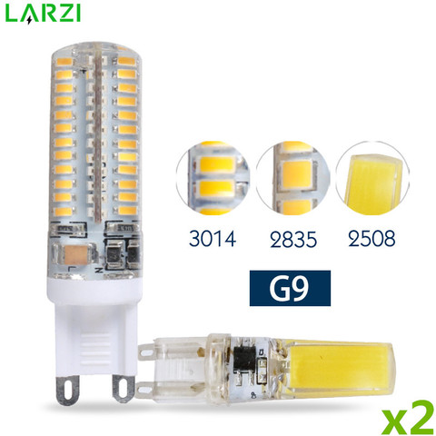 2 шт./лот G9 led 220V 6W 7W 9W 10W 11W Светодиодная лампа G9 Светодиодная лампа SMD 2835 3014 Светодиодная лампа G9 заменяемая 20W/30W/40W/50W галогенная лампа освещения ► Фото 1/6