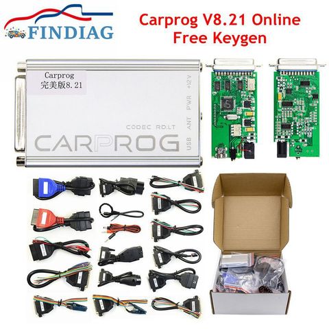 2022 Самая низкая цена Carprog полная версия V8.21 адаптер программист подушка безопасности IMMO инструмент для ремонта с Keygen Online ► Фото 1/6