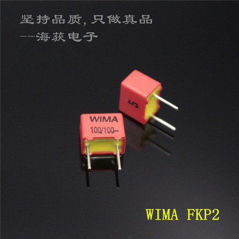 Новинка, 10 шт., конденсатор WIMA FKP2 100pF/100 в P5MM 0.1nf 100pf, аудиопленка fkp 2 серии 100pF/100p/n1/101 100 в 101/100 в 0.1nF/100 в ► Фото 1/3