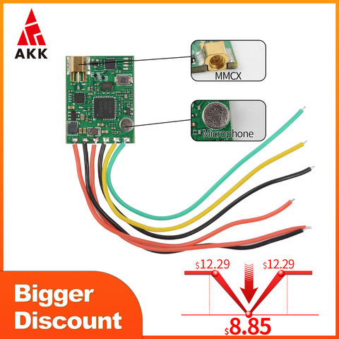 AKK Racing VTX 25mw 200mW переключаемый OSD конфигурация smart audio ► Фото 1/5