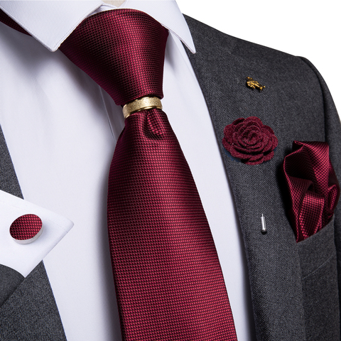 Новый дизайнерский мужской галстук роскошные свадебные галстуки 8 см для шелка жаккардовый тканый мужской галстук кольцо-брошь запонки наб... ► Фото 1/6