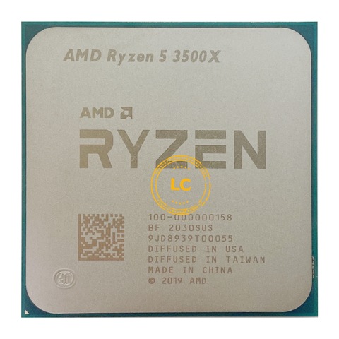 Процессор AMD Ryzen 5 3500X R5 3500X 3,6 ГГц шестиядерный шестипоточный процессор 7 нм 65 Вт L3 = 32M 100-000000158 разъем AM4 ► Фото 1/2