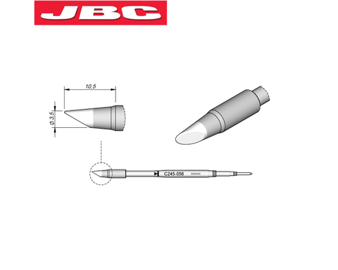 Наконечники паяльника JBC, специализированный Сменный Адаптер для JBC, зеркальная рукоятка серии C245, зеркальная фотография ► Фото 1/2