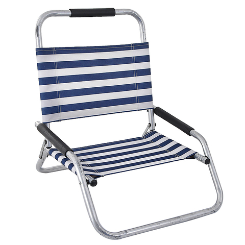 Складной стул из ткани Оксфорд, пляжный складной стул для отдыха на открытом воздухе, кемпинга, пикника, для установки на самобалансирующий... ► Фото 1/6