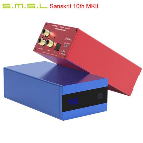 Новая версия SMSL Sanskrit 10th MKII AK4493EQ 32Bit/384kHz Native DSD256 DAC USB/оптический/коаксиальный/вход XMOS USB декодер ► Фото 1/5