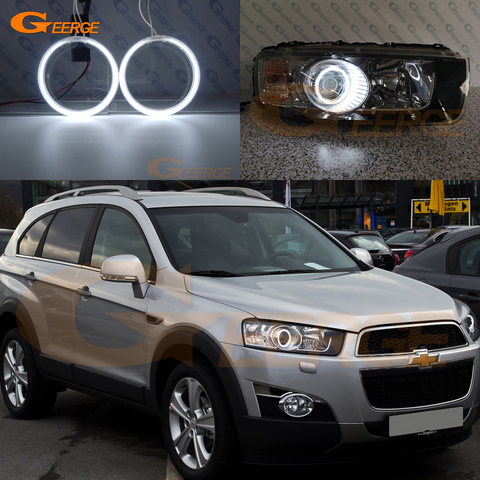 Отличные CCFL ангельские глазки набор Halo Кольцо Ультра яркий для Chevrolet Captiva 2011 2012 2013 2014 2015 фара ► Фото 1/6