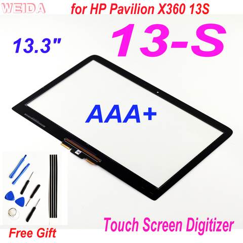 Сенсорный экран AAA + 13,3 дюйма для HP Pavilion X360 13S 13-S series, сменный дигитайзер сенсорного экрана 13,3 дюйма для HP 13-s056nw 13-s003na ► Фото 1/5