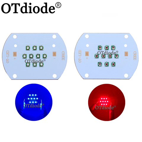 Гидропонное освещение CREE 30 Вт COB led chip XPE Королевский синий 450 нм темно-красный 660 нм для выращивания растений в помещении рассады и цветов ► Фото 1/6