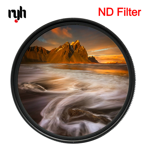 ND32 ND64 ND400 Nd1000 Nd2000 ND стеклянный фильтр нейтральной плотности 37/49/52/55/58/62/67/72/77/82 мм для Canon Nikon SONY Dslr ► Фото 1/6