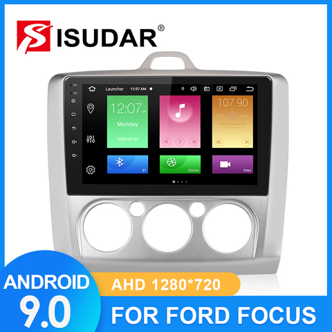 ISUDAR автомобильное радио для Ford/Focus 2 Mk 2 2004-2008 2009-2011 2 din Android 9 Авторадио Мультимедиа GPS DVR камера RAM 2 Гб ROM 32 ГБ ► Фото 1/6