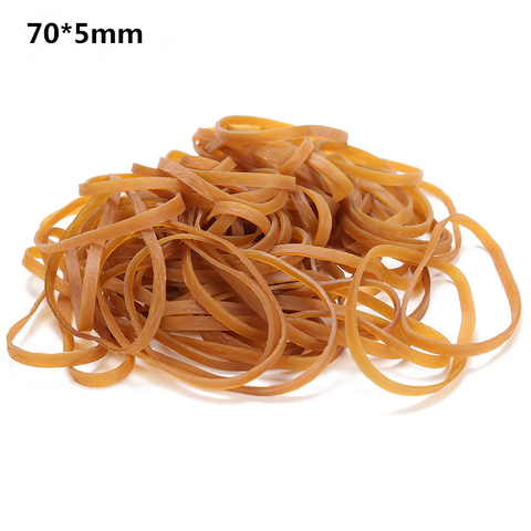 New Rubber Band Yellow 70 x 5 mm Elastic Rubber Bands Stretch Bracelet Home Kitchen Accessories ► Фото 1/6