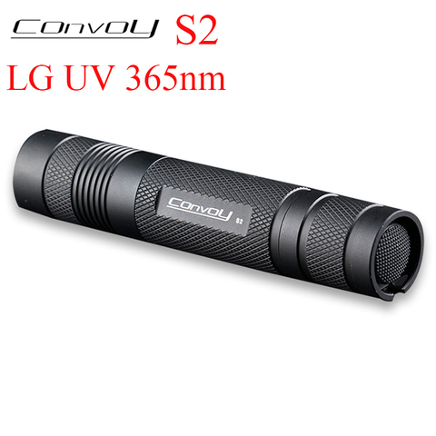 Ультрафиолетовый светильник Convoy S2 LG UV 365nm светодиодный светильник для вспышки 18650 фонарь Zwb2 фильтр светодиодный Ультрафиолетовый фонарь че... ► Фото 1/6