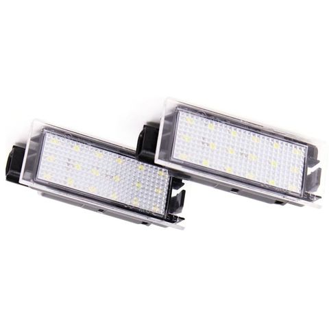 2 шт. светодиодный автомобильный светильник номерного знака для Renault Megane 2 Clio Laguna 2 Megane 3 Twingo Master Vel Satis ► Фото 1/6