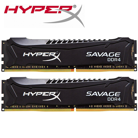 Оперативная память Kingston HyperX Savage, оперативная Память DDR4 4 ГБ 8 ГБ 2133 МГц 2400 МГц 2666 МГц 2800 МГц 3000 МГц 1,5 В, DIMM для настольных ПК ► Фото 1/4