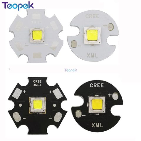 CREE XML2 LED XM-L2 T6 10W белый нейтральный белый теплый белый высокомощный светодиодный излучатель с печатной платой 16 мм 20 мм для фонарика ► Фото 1/6