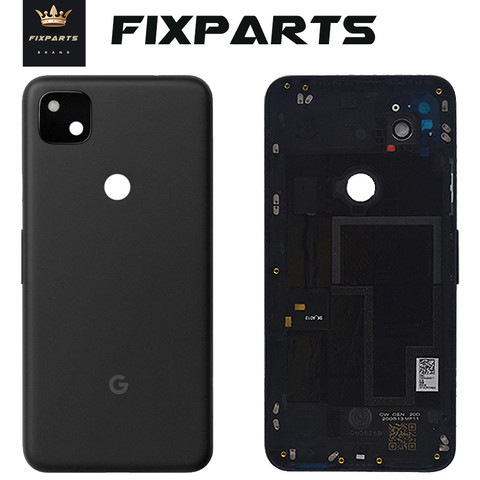 Новинка, Google Pixel4A Pixel 4A, задняя крышка батареи, дверь, заднее стекло, корпус, чехол, запасная часть, Google Pixel 4A, чехол для аккумулятора, черный ► Фото 1/1
