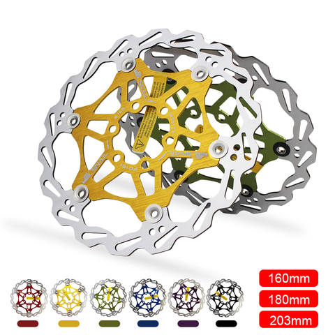 Улитка горный велосипед MTB DH 6 дюймов 160 мм 180 мм 203 мм плавающий дисковый тормозной ротор велосипедный ротор ► Фото 1/6