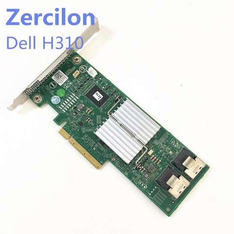 Б/у оригинальный контроллер Dell Perc H310 SATA / SAS HBA RAID 6 Гбит/с PCIe x8 LSI 9240-8i M1015 P20 IT режим ► Фото 1/5