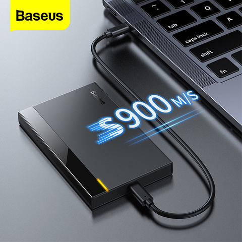 Baseus HDD чехол 2,5 SATA к USB 3,0 адаптер Тип C 3,1 чехол HDD Внешний HDD корпус жесткий диск Корпус для SSD диск HDD коробка ► Фото 1/6