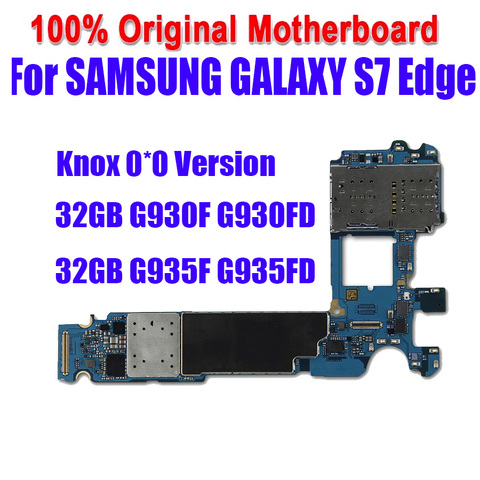 100% протестированный Оригинальный разблокированный для Samsung Galaxy S7 G930F / G930FD / G935F / G935FD материнская плата 32 Гб Европейская версия логическая плата ► Фото 1/2