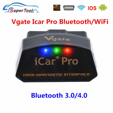 Сканер OBD2 Vgate Icar Pro, сканер Bluetooth 3,0/4,0/WIFI OBDII Icar Pro для Android/IOS Auto ELM 327 Автомобильный диагностический инструмент ELM327 V2.1 ► Фото 1/6