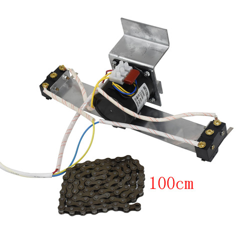 Новинка, 1 комплект, серебристый двигатель 220 В с шестернями, автоматическая система поворота яиц, длина цепи 100 см, принадлежности для инкуба... ► Фото 1/6