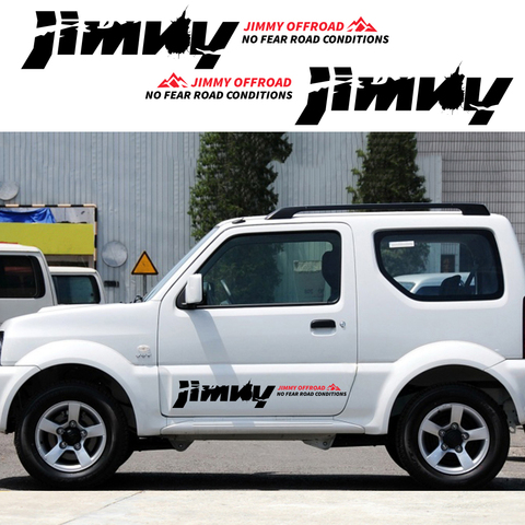 2 шт. для SUZUKI JIMNY автомобильные наклейки виниловой пленки углеродное волокно Авто 4WD внедорожный наклейки украшения автомобиля Тюнинг автом... ► Фото 1/6