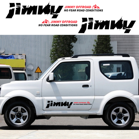 2 шт. для SUZUKI JIMNY автомобильные наклейки виниловой пленки углеродное волокно Авто 4WD внедорожный наклейки украшения автомобиля Тюнинг автом... ► Фото 1/6