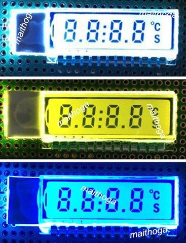 13PIN TN положительная 4-разрядная сегментная ЖК-панель HT1621 Драйвер IC подсветка 2,5 В (без HT1621) ► Фото 1/2