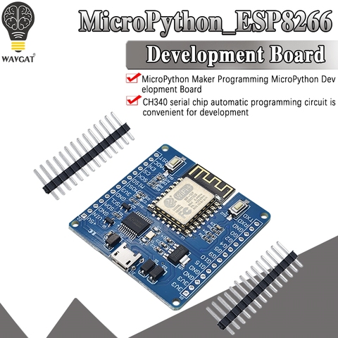 Программирование микрофипона ESP8266, плата разработки MicroPython, автоматическая запись ► Фото 1/6