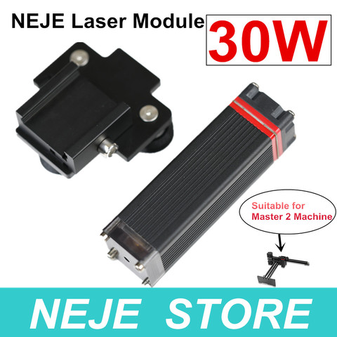 Лазерный модуль NEJE Master 2 30 Вт, высокомощный режущий модуль с фиксированным фокусным расстоянием для раздвижной машины для лазерной резки ... ► Фото 1/6