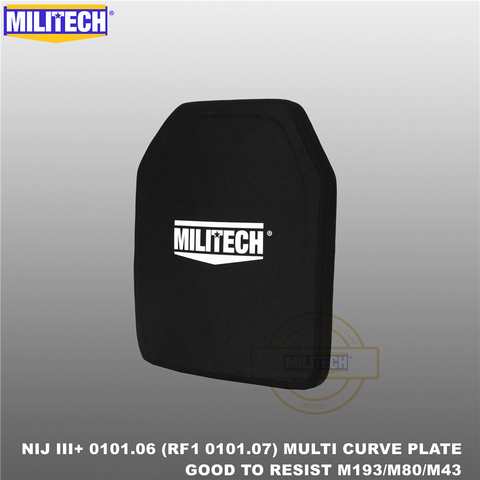 MILITECH 10x12 дюймов 100% PE NIJ уровень III + пуленепробиваемая пластина NIJ 3 Plus 3 + Чистая PE баллистическая панель M80 и AK47 корпус панельная панель ► Фото 1/1