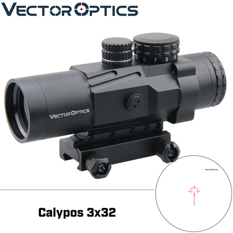 Оптический прицел Vector Optics Calypos 3x32, прицел призматической винтовки IPX6, водонепроницаемый прицел BDC CQB, прицел AR15 M4 для съемки близкого и средне... ► Фото 1/6