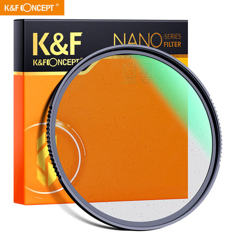 Фильтр для объектива камеры K & F Concept Nano X Black Mist 1/4 с защитой от царапин и специальным эффектом с зеленым покрытием для съемки видео 49 мм ► Фото 1/6