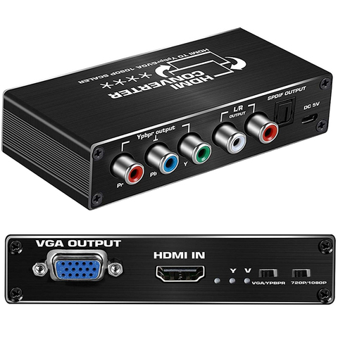 HDMI в компонентный конвертер Ypbpr Scaler HDMI в RGB VGA 5RCA компонентный конвертер HDMI в Tpbpr out для PS4 apple TV DVD ► Фото 1/6
