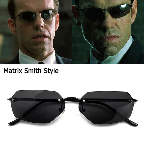 Мужские Винтажные Солнцезащитные очки JackJad, Классические поляризованные очки в стиле Matrix Agent Smith с заклепками для вождения, 2022 ► Фото 1/6