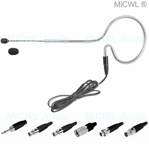 Черные наушники MiCWL SE02, гарнитура с микрофоном для Shure Audio-Technica AKG Sennheiser MiPro, Беспроводная микрофонная система ► Фото 1/6