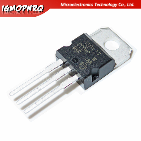 10 шт., транзисторы TIP127 TO-220 darlton PNP Epitaxial Darl, новые оригинальные ► Фото 1/1