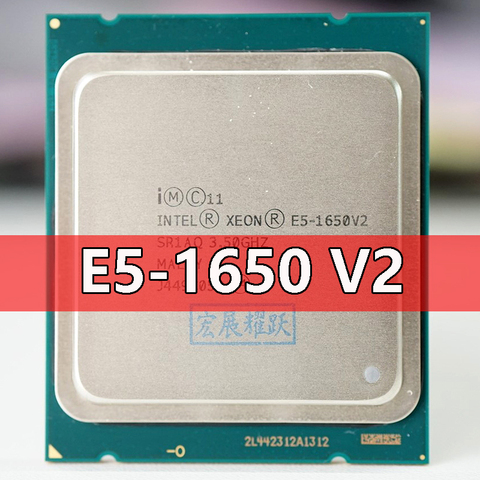 Процессор Intel Xeon E5-1650 V2, серверный процессор E5 1650 V2 под сокет LGA 2011, 100% рабочий процессор для настольного ПК E5-1650V2 ► Фото 1/3
