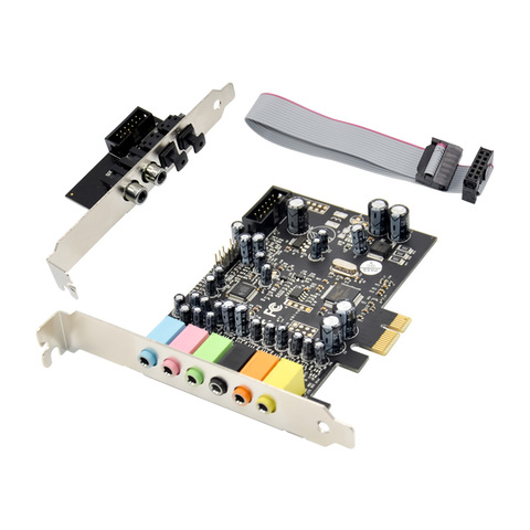 Звуковая карта PCIe, звуковая карта 7,1 каналов CM8828 + CM9882A с кронштейном SPDIF PCIe 7.1CH, аналоговая цифровая стерео звуковая карта ► Фото 1/6