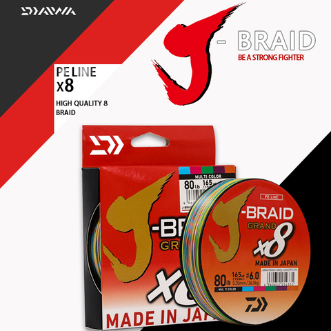 300m Fishing Line DAIWA J-BRAID GRAND Braided PE 8 Braided Fishing Line  Japan PE braided line  PE Line Fishing Tackle ► Фото 1/6