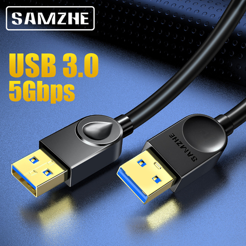 SAMZHE USB 3,0 Удлинительный кабель плоский 2,0 Удлинительный кабель для ПК ТВ PS4 компьютера ноутбука удлинитель ► Фото 1/6