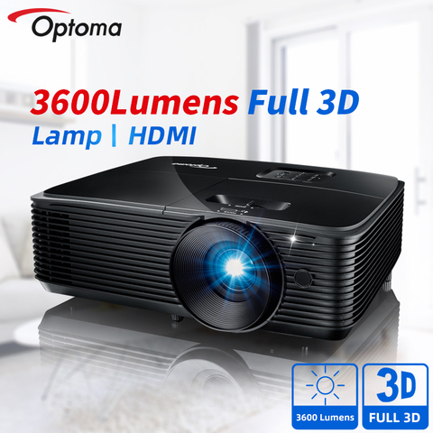 Профессиональный проектор Optoma DLP, видео для бизнеса и образования, Blu-Ray 3D проектор для офиса, домашнего кинотеатра, HDMI S343/X343/W335 ► Фото 1/6