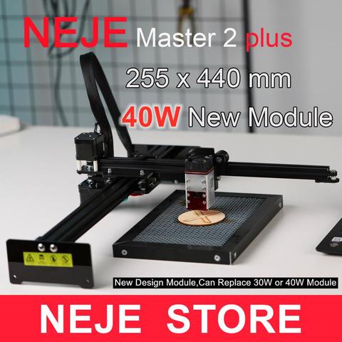 Профессиональный станок для лазерной резки NEJE Master 2 Plus с ЧПУ, 40 Вт, лазерный гравер Lightburn, Bluetooth, управление через приложение, 2022 ► Фото 1/6