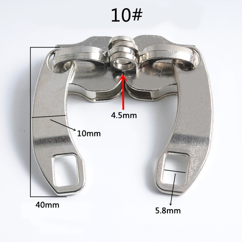 2 пары 5 #8 #10 # металлический слайдер на молнии, головка на молнии «сделай сам», сумка для одежды, чемодан, аксессуары для ремонтных комплектов на молнии ► Фото 1/5