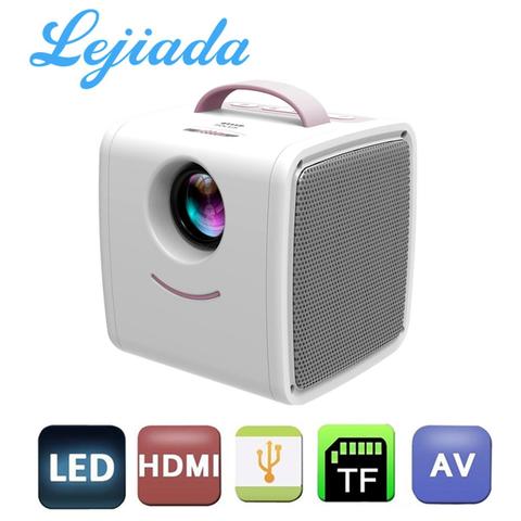 LEJIADA Q2 LCD Мини Портативный проектор Поддержка 1080P Full HD HDMI USB VGA для детей исследование Рождественский подарок ► Фото 1/6