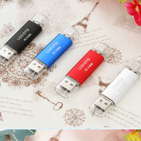 USB-флеш-накопитель OTG с интерфейсом USB 2,0, 64/32/16/8 ГБ ► Фото 1/4